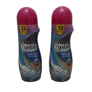 Purex Crystals Fresh Vibes In Wash Scent Booster Beads Odor Stop 2pk lot laundry